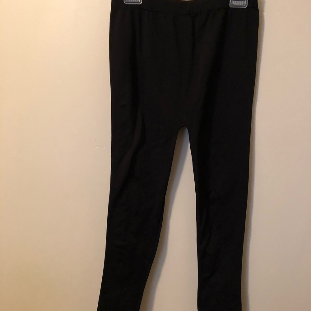 French Laundry Black Fleece lined leggings 2X/3X